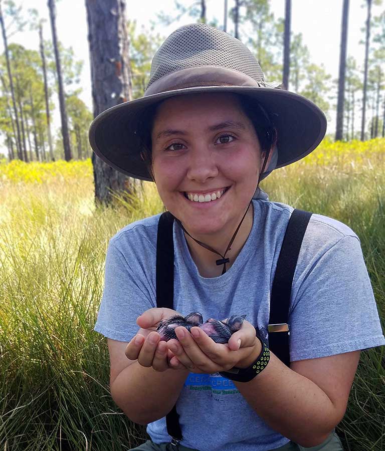 Megan Massa and Red-cockaded Woodpecker